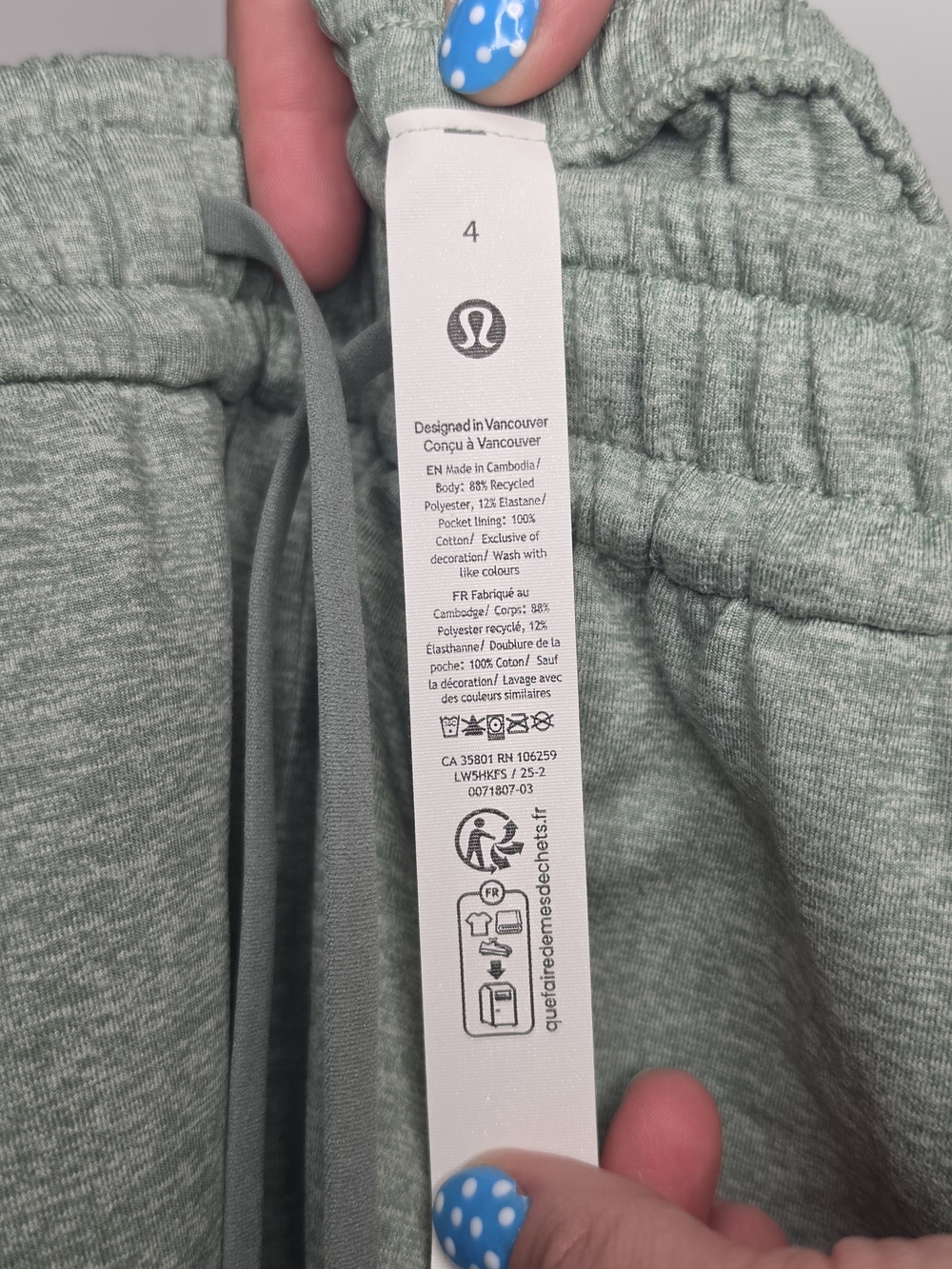 Lululemon Straight-Leg Mid-Rise Pant Regular Heathered Grey Eucalyptus 4 NWT - Picture 3 of 6